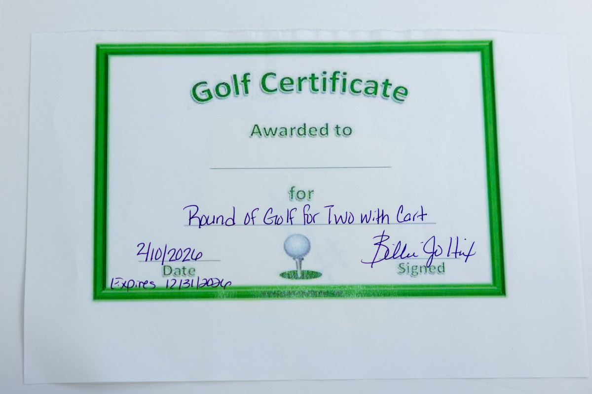 Lot 37 - Round of Golf for 2 WITH CART!